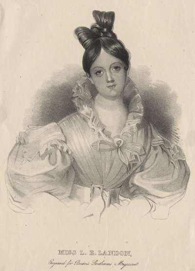 Miss L.E. Landon, engraved for Burton